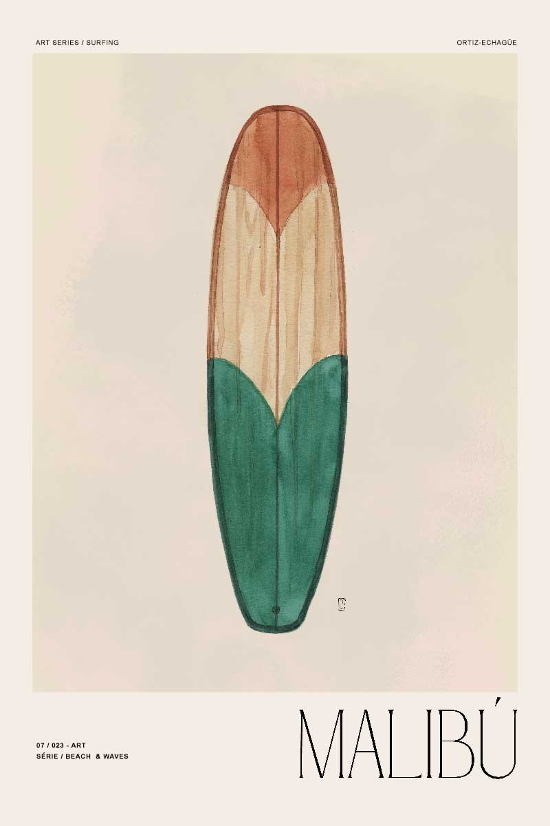 Retro Surfboard I