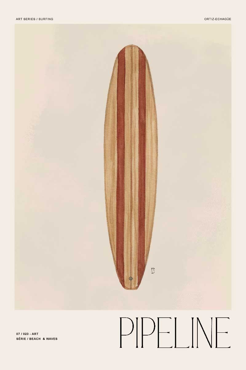 Retro Surfboard VI
