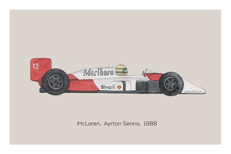 Coche Mclaren Ayrton Senna...