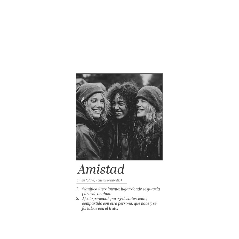 Portafotos Cuadrado - Amistad