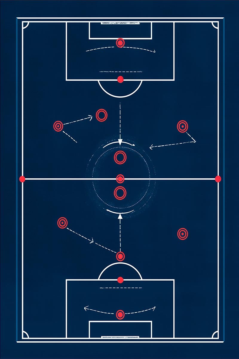 Jugada de Fútbol Azul