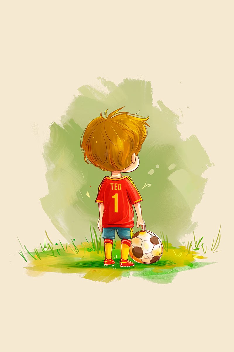 Jugador de Fútbol Rubio