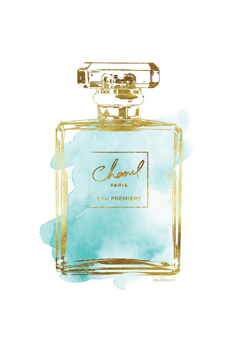 Chanel Parfum Gold & Blue
