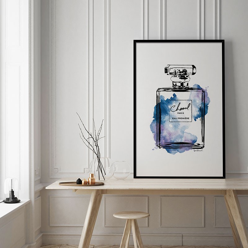 Blue Chanel Wall Art