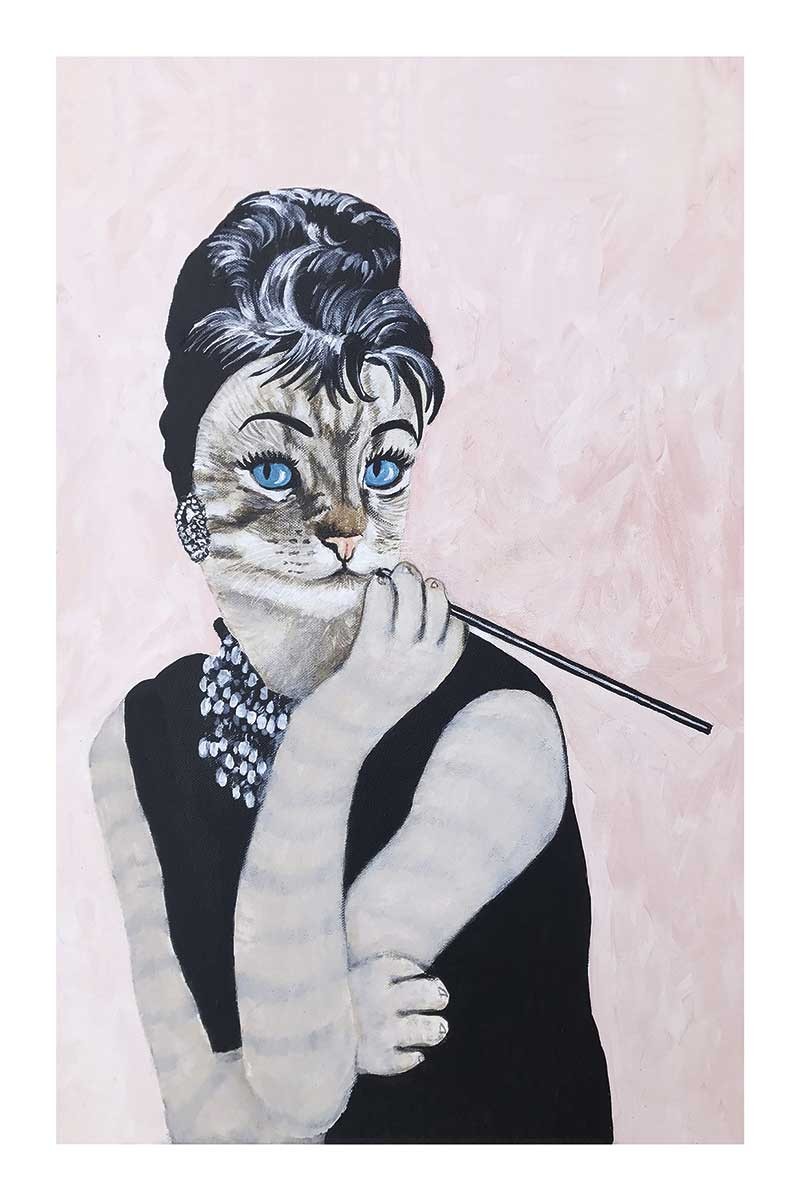 Audrey Hepburn Cat