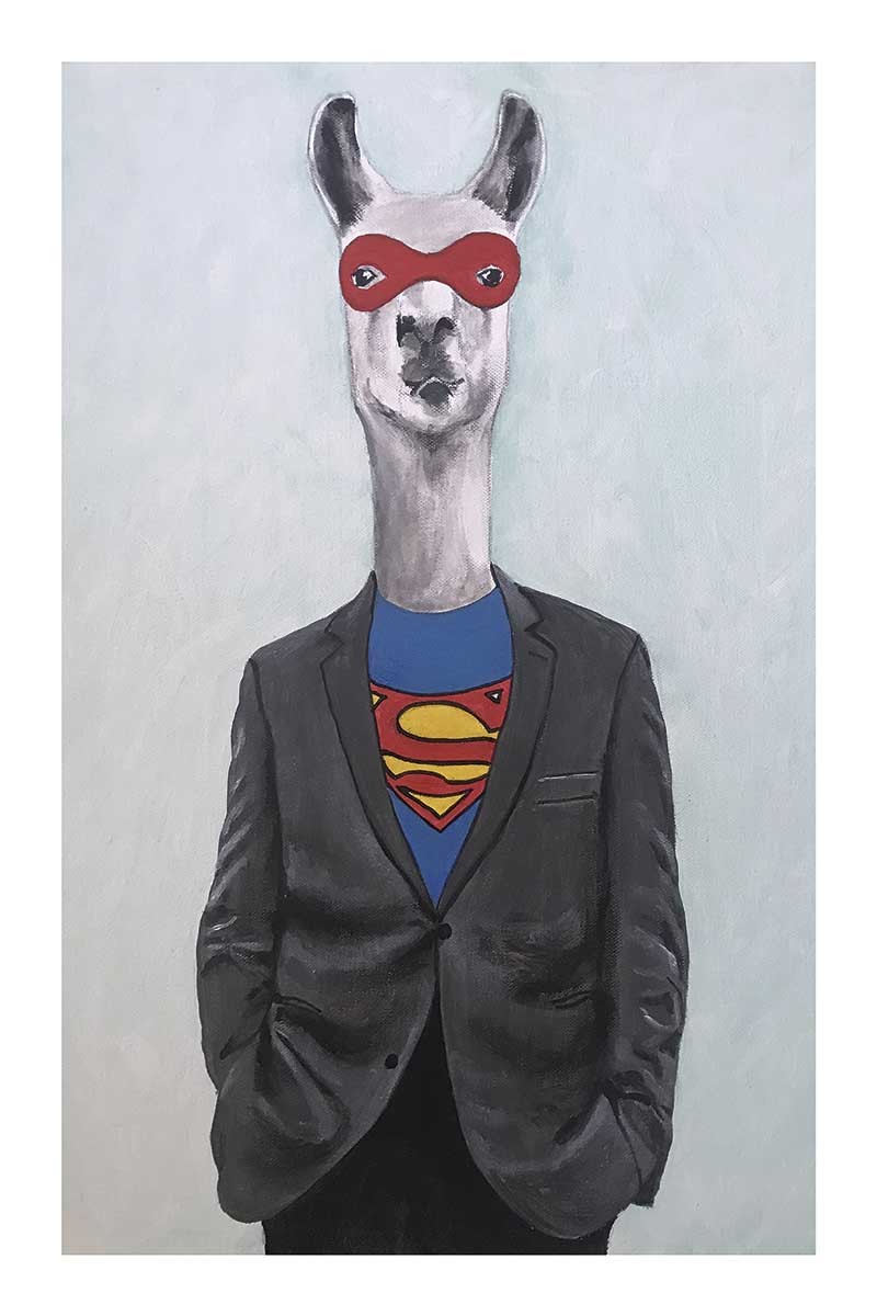 Llama Superman