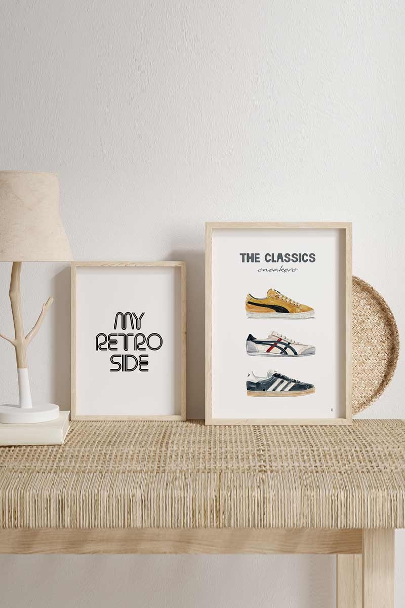Set de 2 Láminas Retro