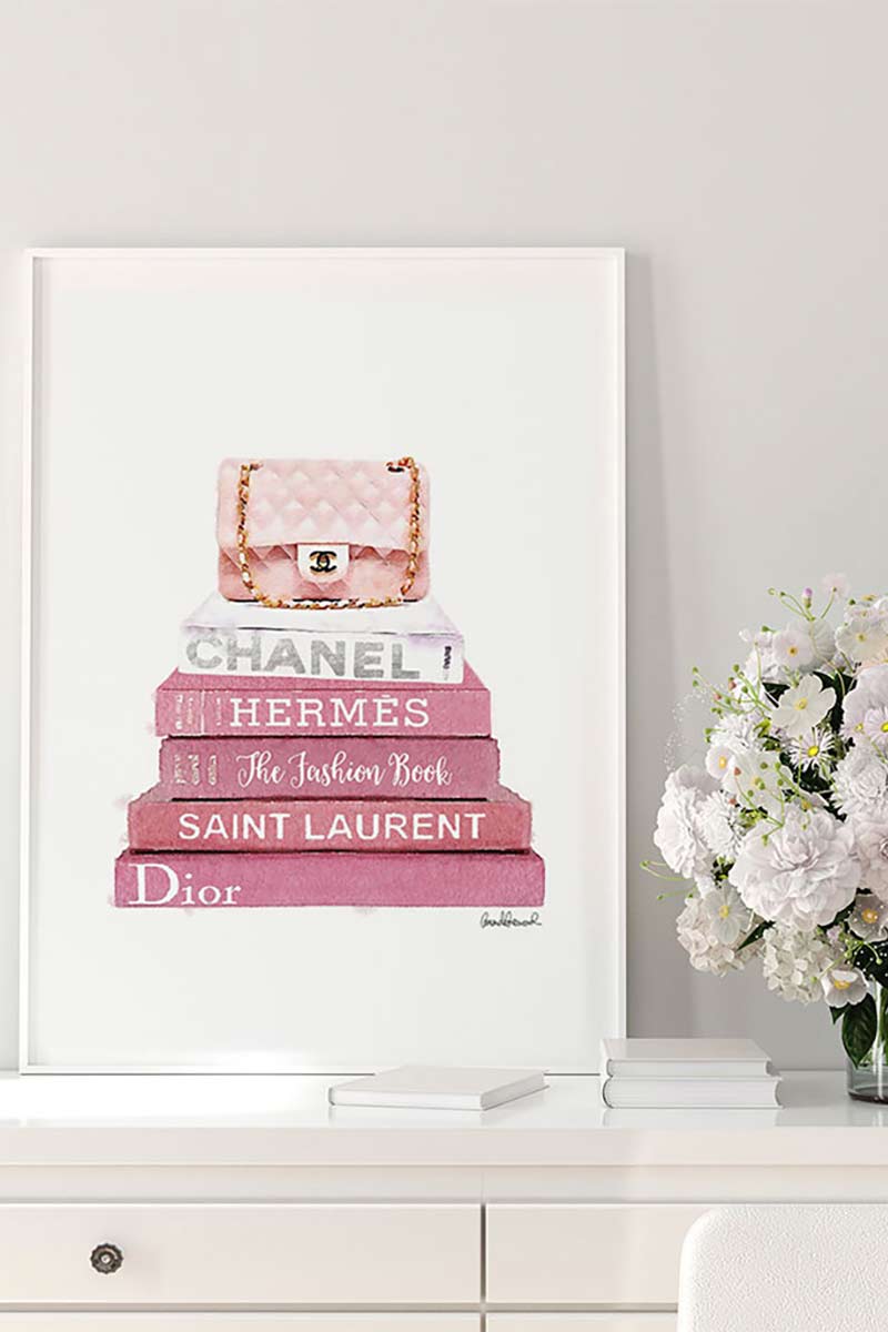 Pink Chanel & Books I 2