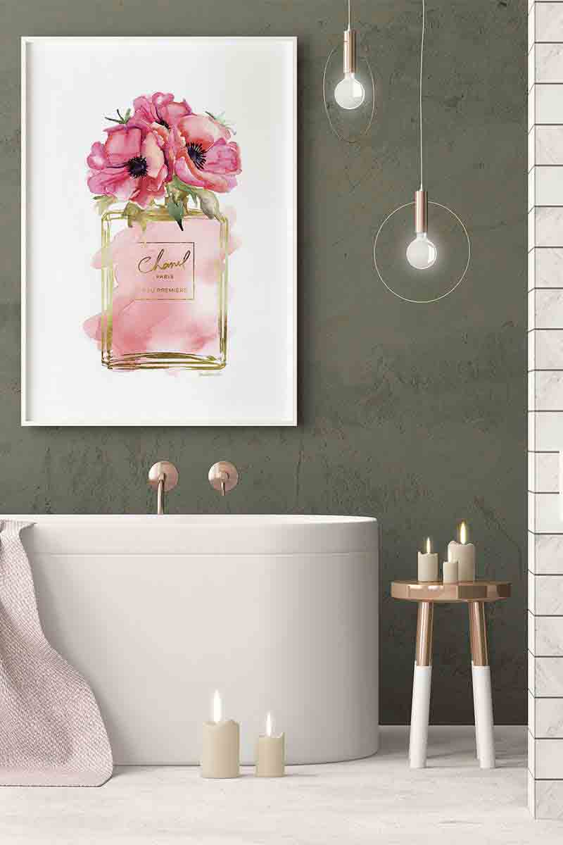 Pink Poppies Gold Chanel 2
