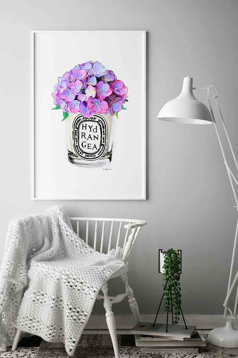 Candle & Hidrangea 2