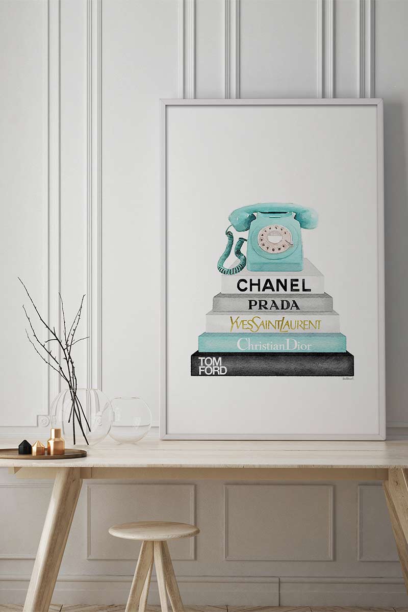 Vintage Telephone & Books 2