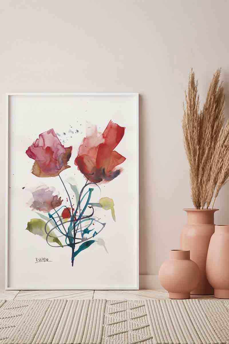 Flores Caligráficas I 2