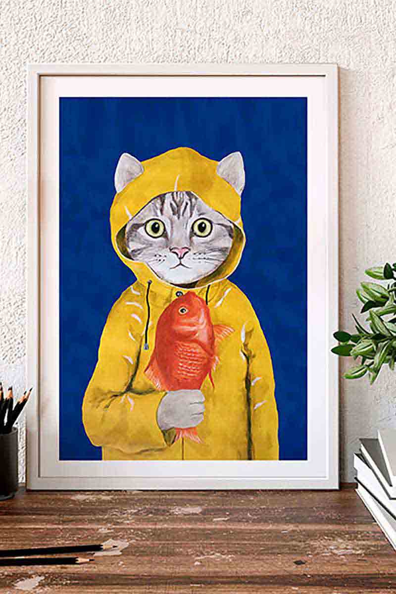 Cat with Fish 2