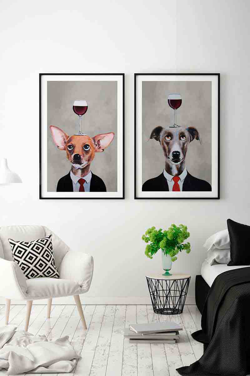 Chihuahua with Wineglass 2