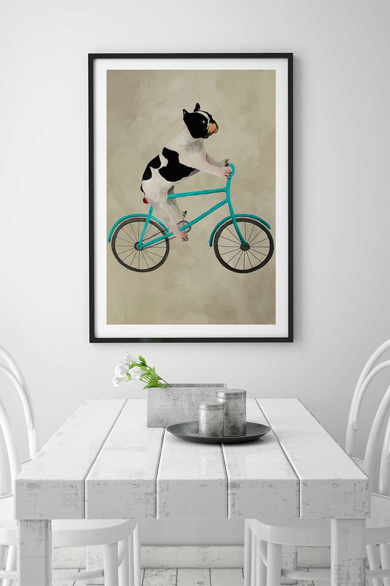 French Bulldog on Bicycle 2