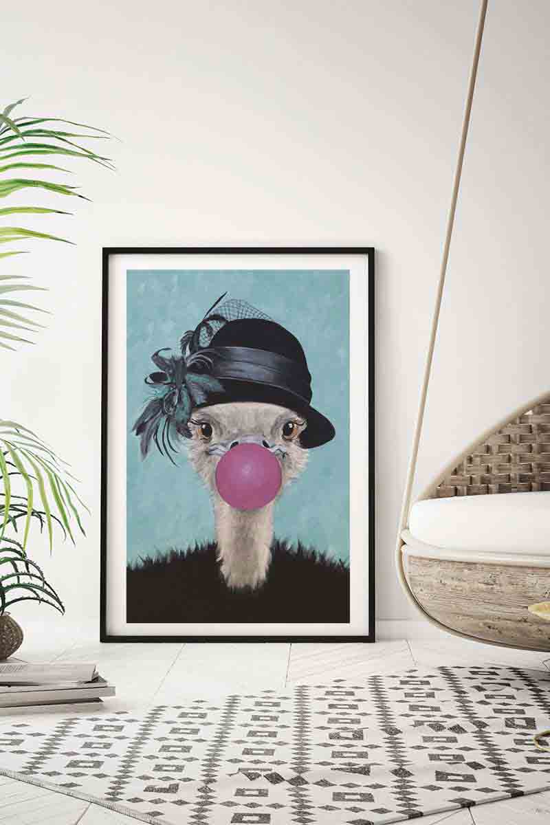 Ostrich with Bubblegum 2