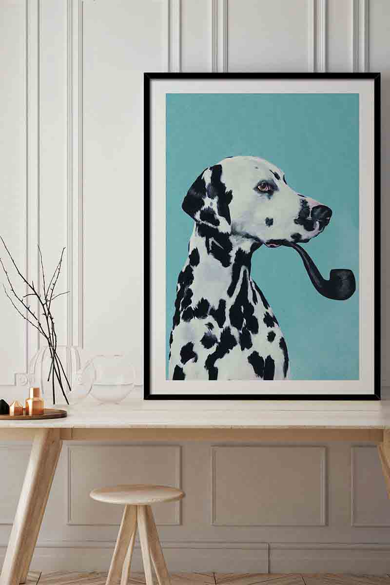 Dalmatian with Pipe Blue 2