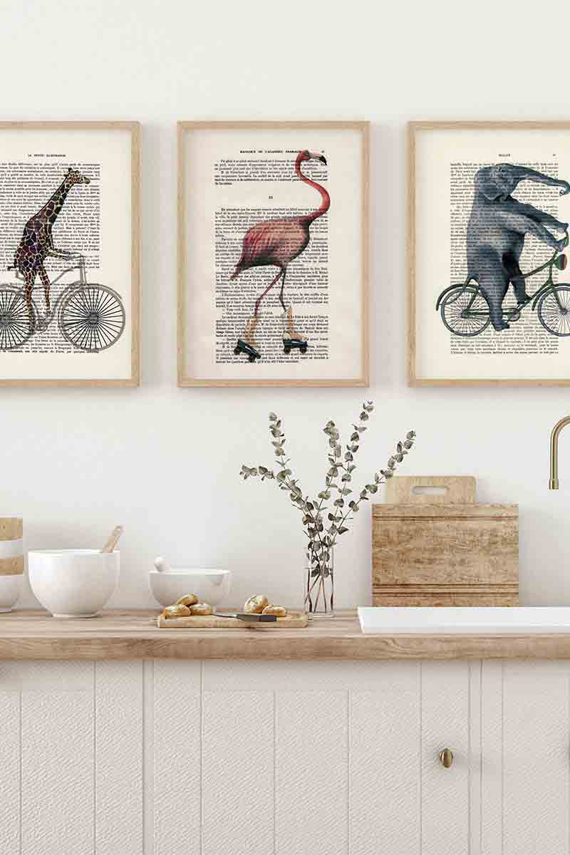 Giraffe on Bicycle 2