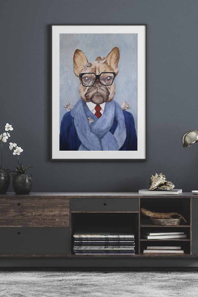 Bulldog con Ratón 2