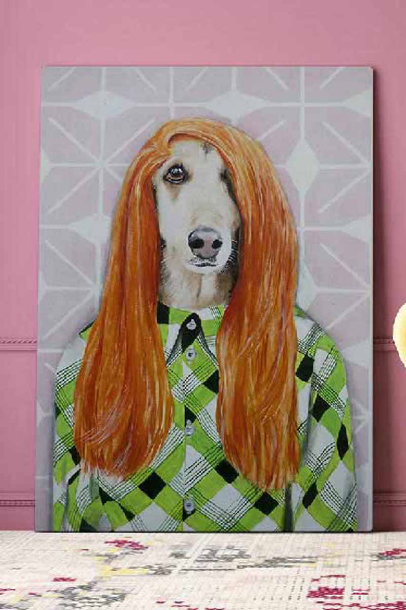 Perro Afgano Retro 2