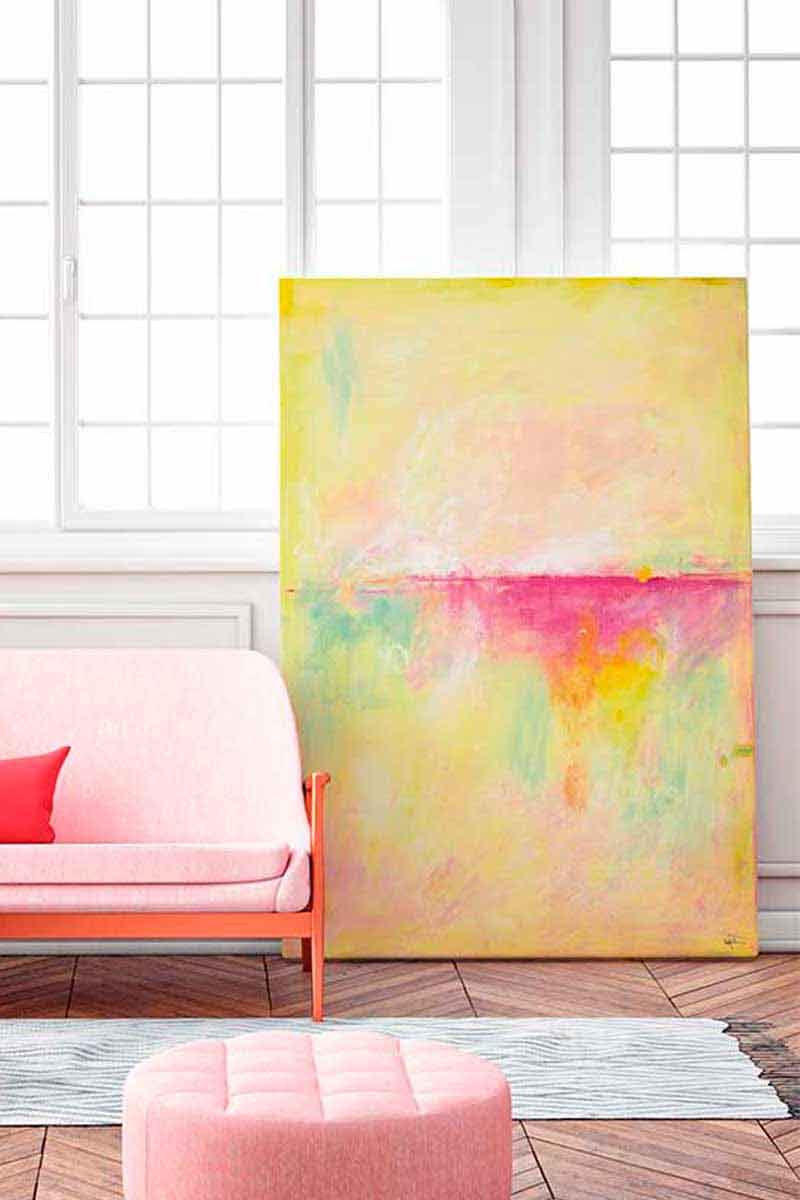 Pink and Yellow I 2