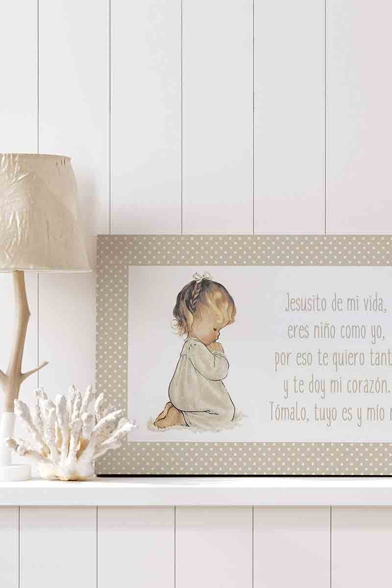 Niña Rezando con Oración... 2