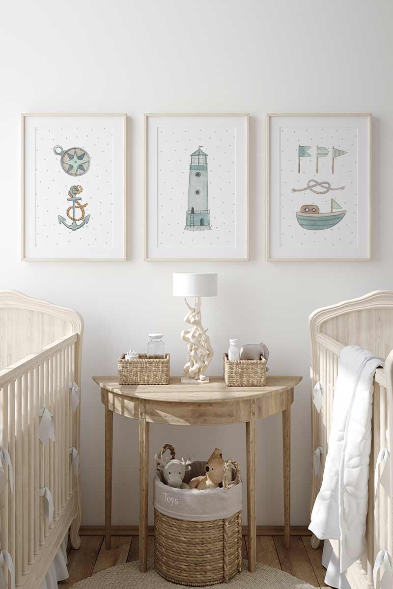 Set de 3 Láminas Naútico 2