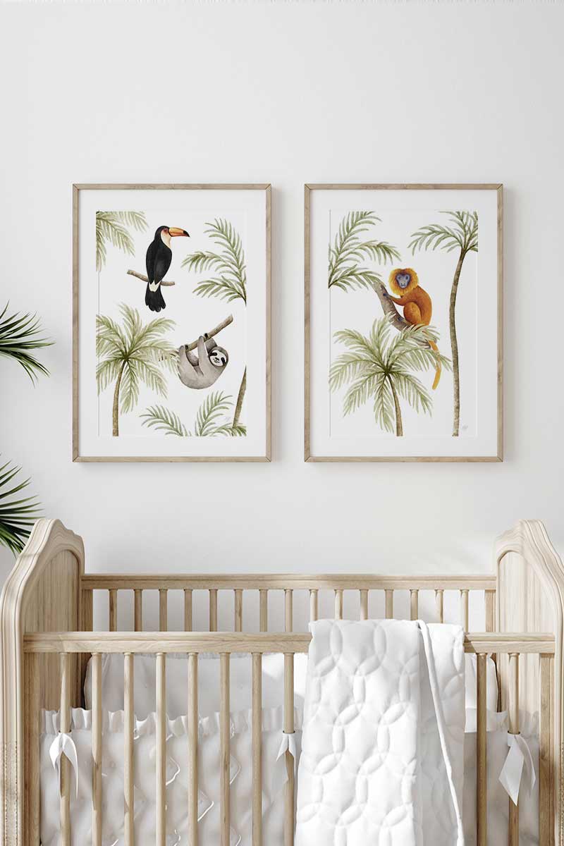 Set de 2 Láminas Selva 2