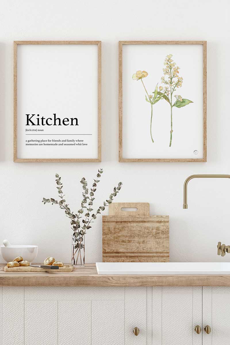 Set de 2 Láminas Cocina 2