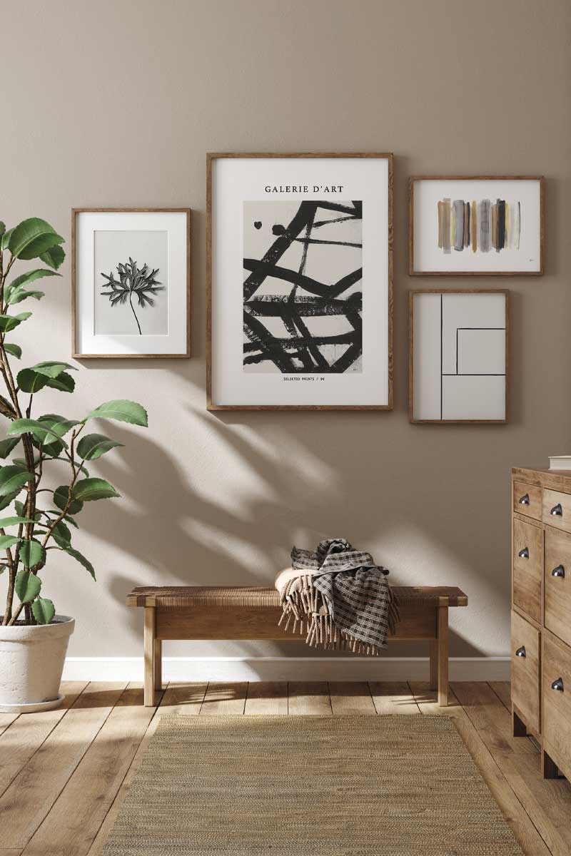 Set de 4 Láminas Abstracto I 2