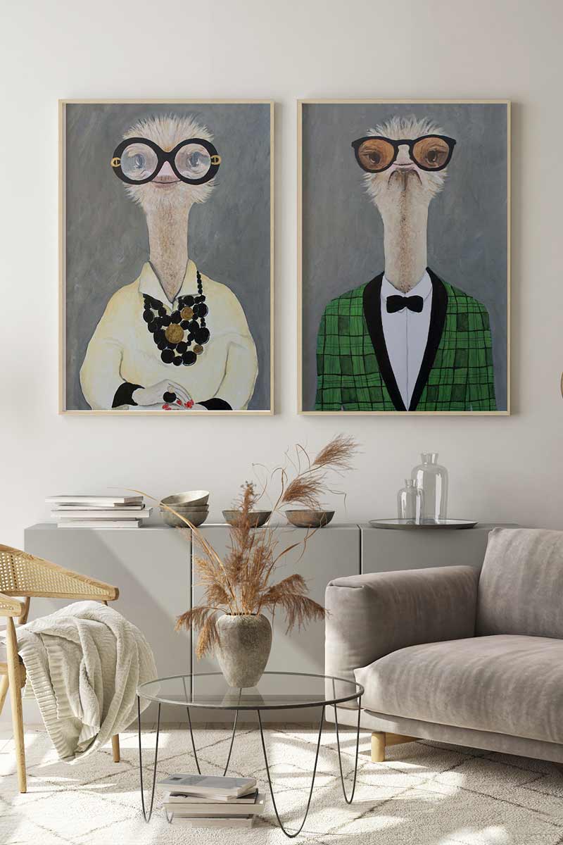 Set de 2 Láminas Pareja... 2