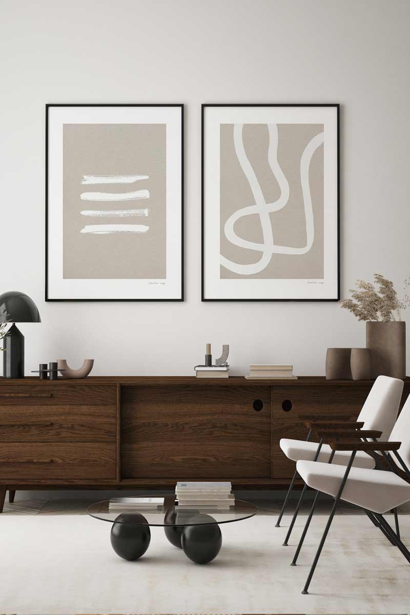 Set de 2 láminas Abstracto II 2