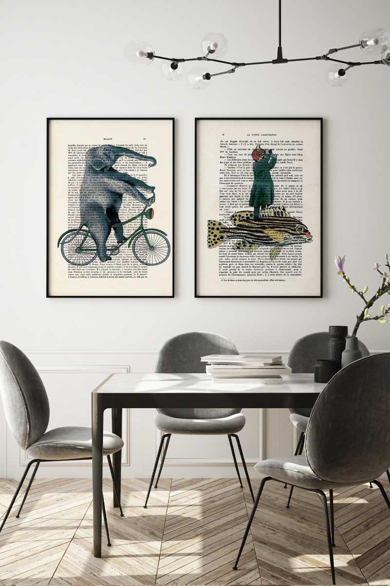 Set de 2 Láminas Fun Animals 2