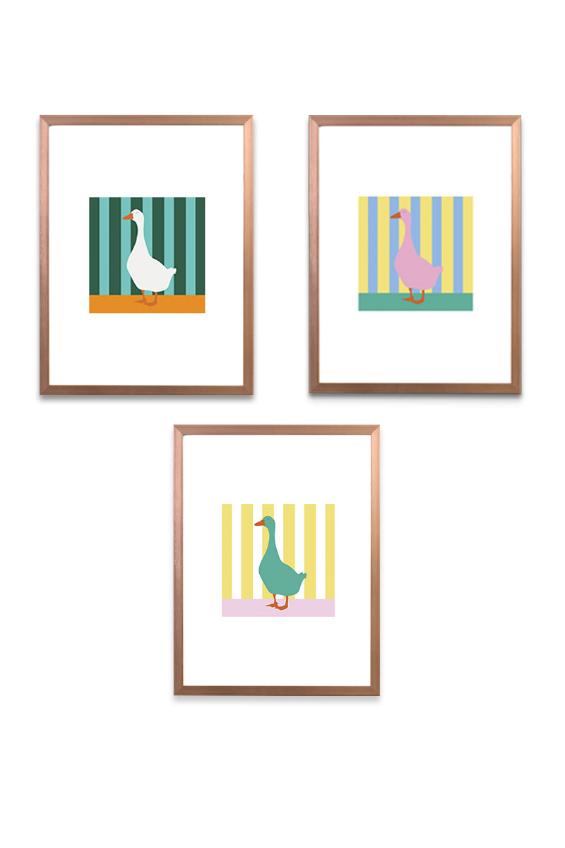 Set de 3 Cuadros Ocas 2