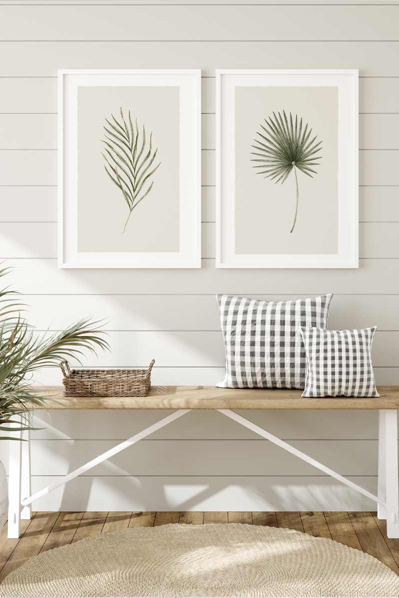 Set de 2 Láminas Hojas 2