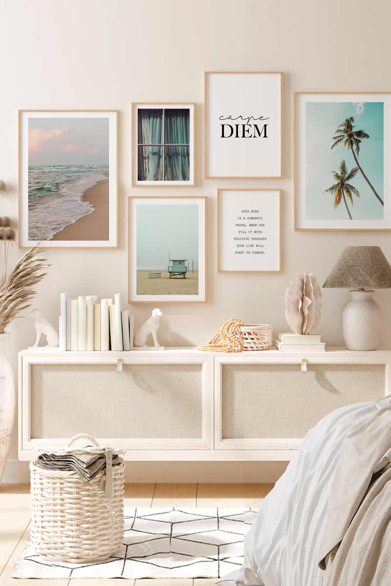 Set de 6 láminas Playa 2