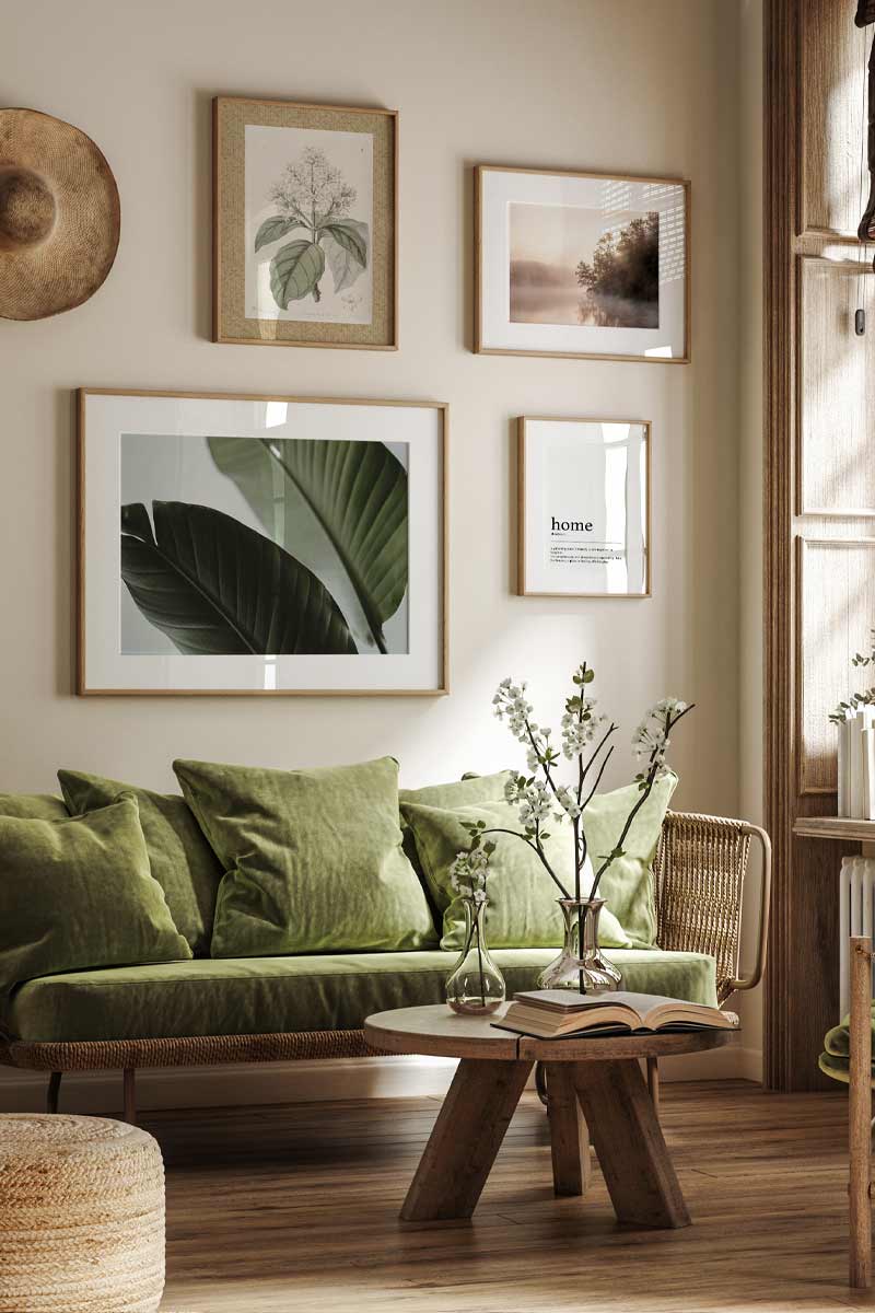 Set de 4 láminas Natura 2